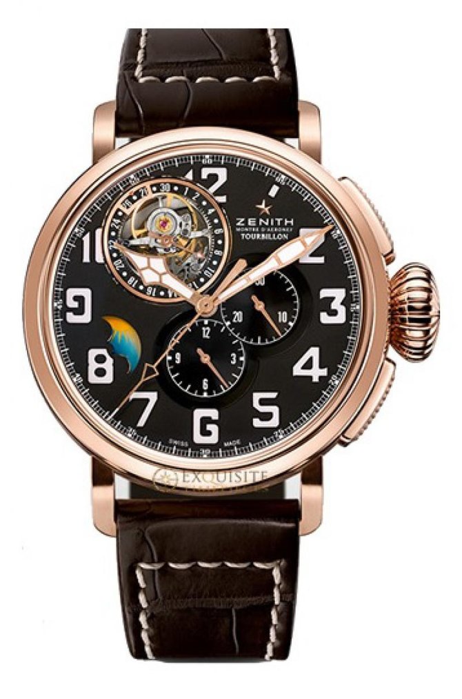 Zenith 18.2430.4034/21.C721 Pilot TYPE 20 TOURBILLON MOONPHASE - фото 1