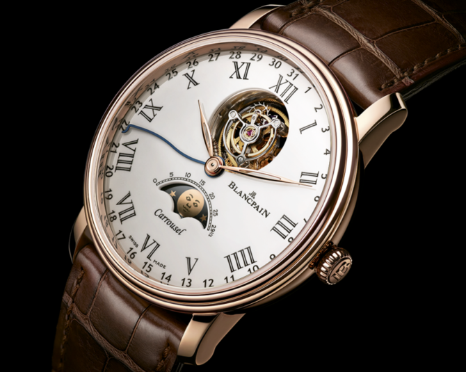 Blancpain 6622L-3631-55B Villeret Carrousel Phases De Lune - фото 3