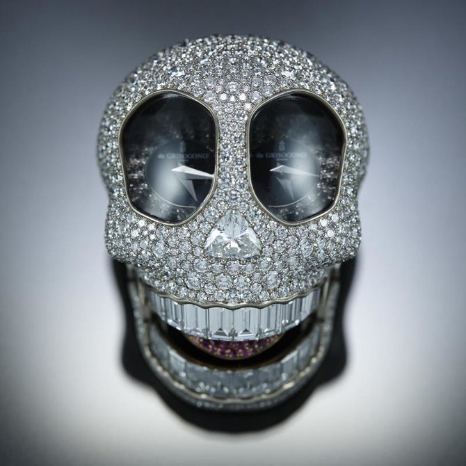 deGrisogono CRAZYSKULL S02 Crazyskull Quartz Dual Time - фото 1