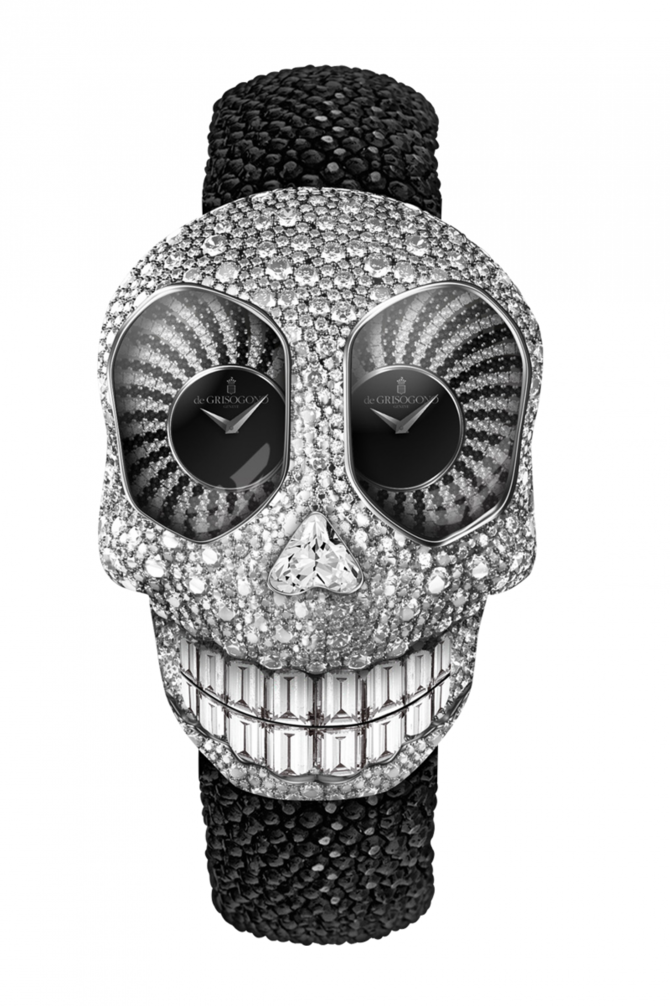 deGrisogono CRAZYSKULL S02 Crazyskull Quartz Dual Time - фото 3