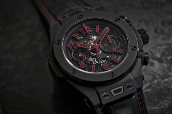 Hublot All Black Boutique Red Big Bang Unico HUB 1242  - фото 2