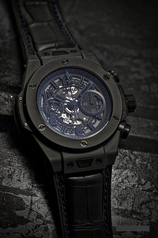 Hublot All Black Boutique Blue Big Bang Unico HUB 1242  - фото 2