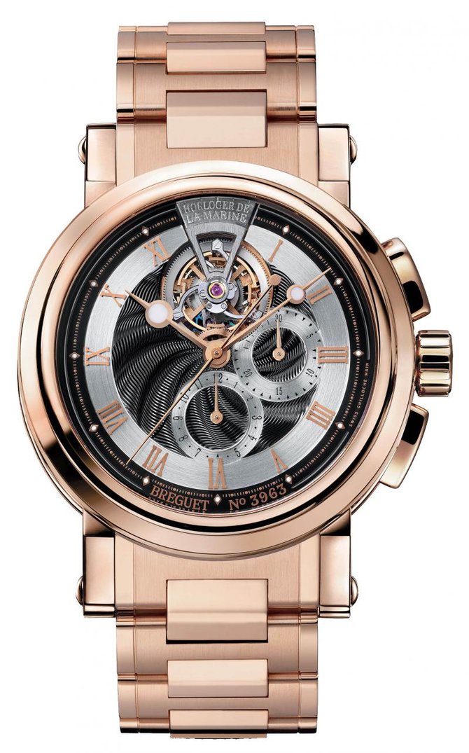 Breguet 5837BR/92/RM0 Marine Tourbillon Red Gold Bracelet New 2013