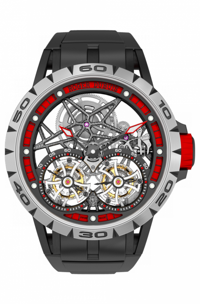 Roger Dubuis RDDBEX0481 Excalibur Spider Skeleton Double Flying Tourbillon - фото 1