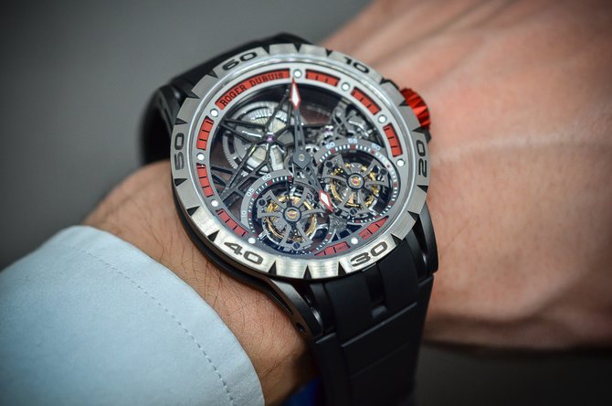 Roger Dubuis RDDBEX0481 Excalibur Spider Skeleton Double Flying Tourbillon - фото 3