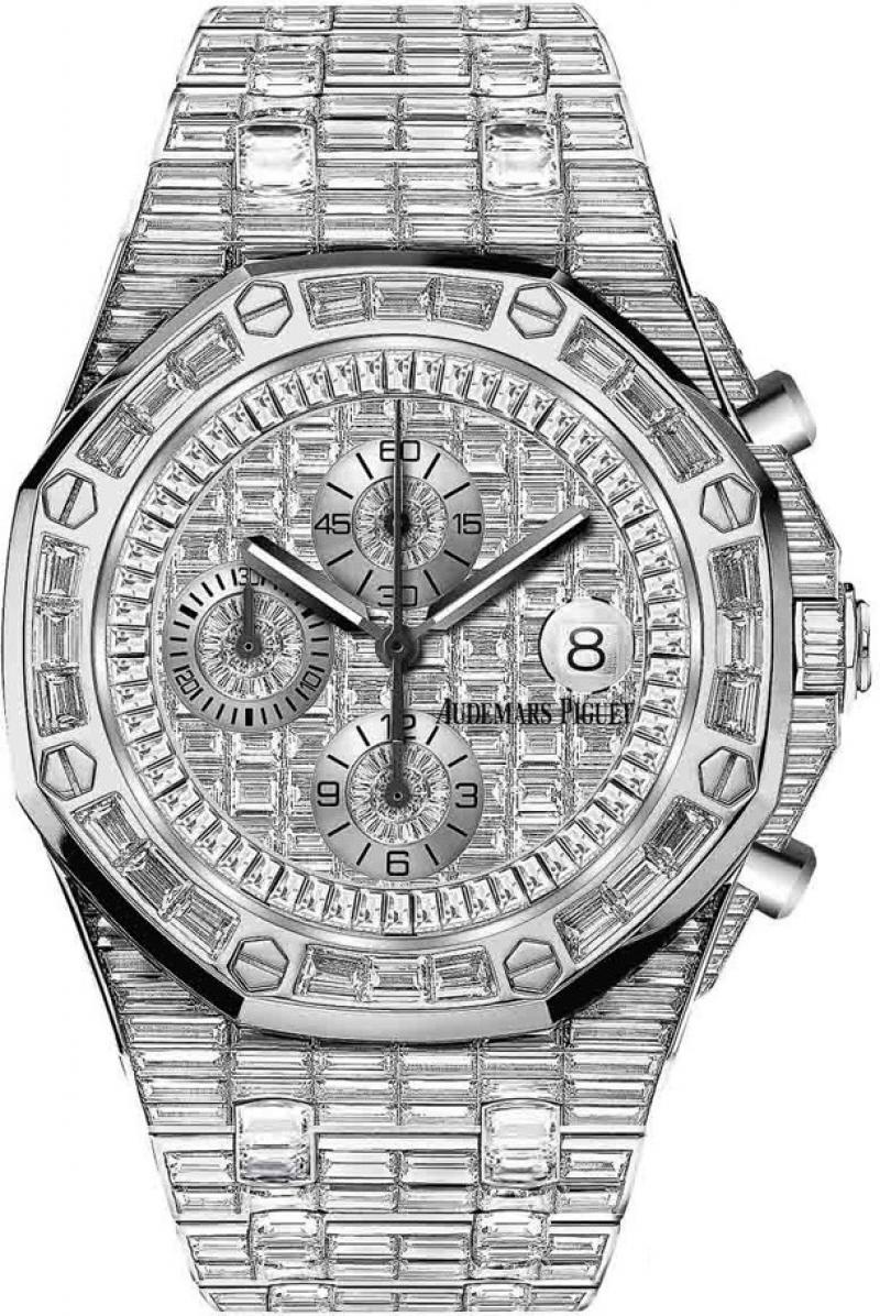 26473BC.ZZ.8043BC.01 Audemars Piguet Chronograph Gold Jeweled  Royal Oak Offshore