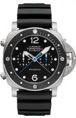 Officine Panerai Luminor PAM00615 1950 3 Days Chrono Flyback Automatic Titanio
