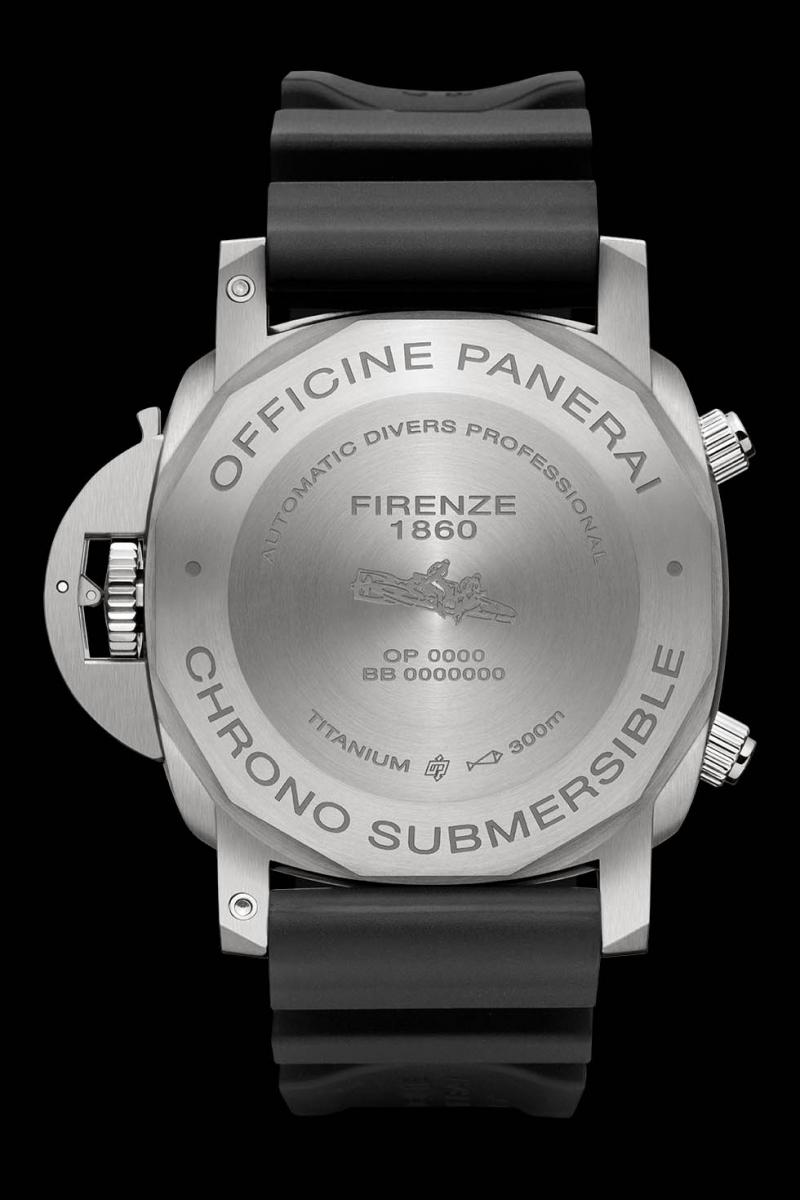 PAM00614 Officine Panerai Submersible Flyback Titanio Luminor