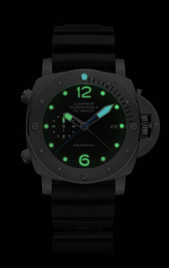 Officine Panerai PAM00614 Luminor Submersible Flyback Titanio - фото 3