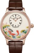 Jaquet Droz Часы Jaquet Droz Les Ateliers D'Art j005013203 CARPS Petite Heure Minute Enamel Painting 39 mm