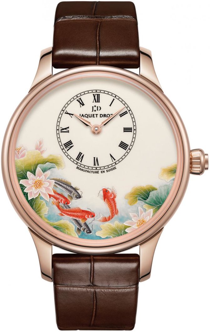 Jaquet Droz j005013203 CARPS Les Ateliers D'Art Petite Heure Minute Enamel Painting 39 mm
