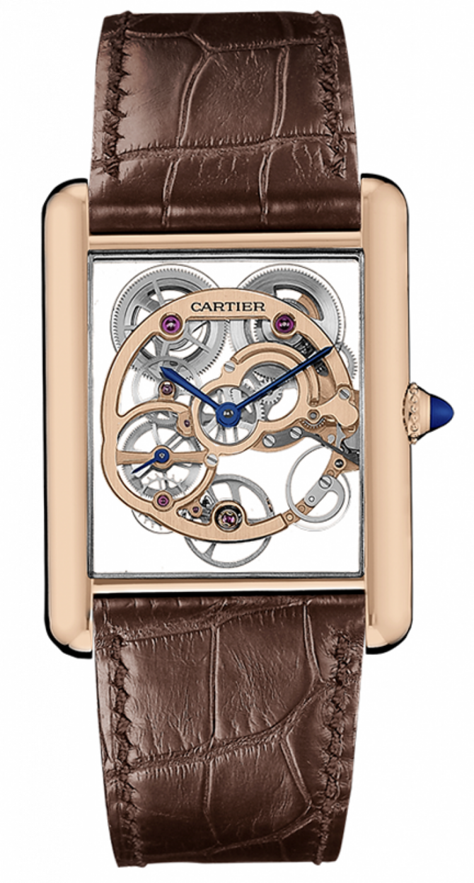 Cartier WHTA0002 Tank Louis Cartier Skeleton Sapphire