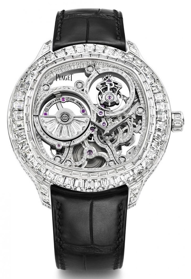 Piaget G0A39039 Black Tie Emperador Cushion Ulta-Thin Tourbillon