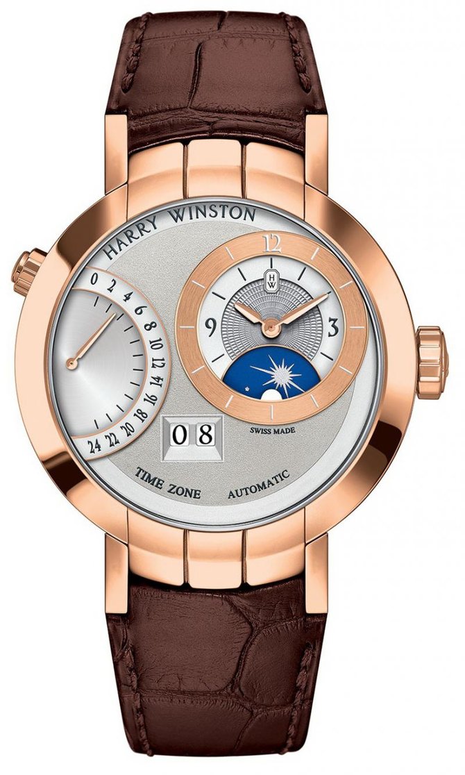 Harry Winston PRNATZ41RR001 Premier Excenter Time Zone Automatic