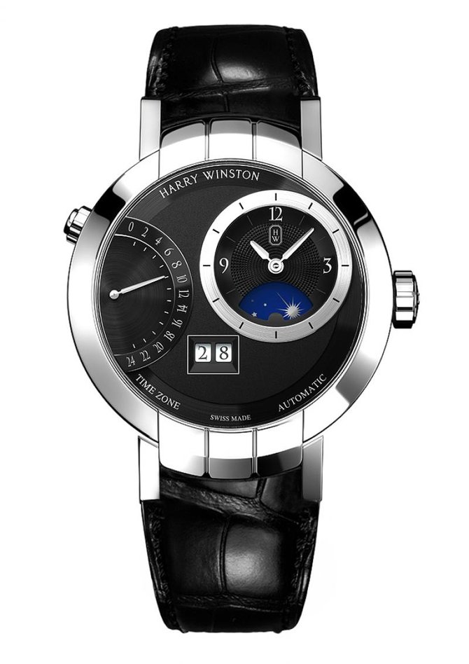 Harry Winston PRNATZ41WW001 Premier Excenter Time Zone Automatic