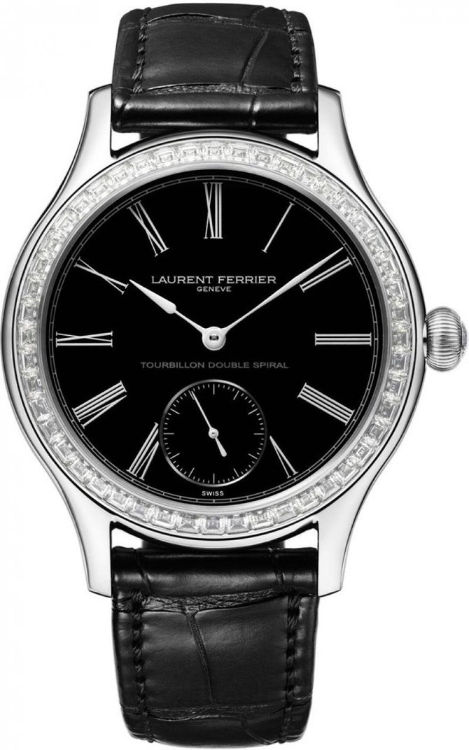 Laurent Ferrier Tourbillon Double Spiral Diamonds Galet Classic 41 mm - фото 1