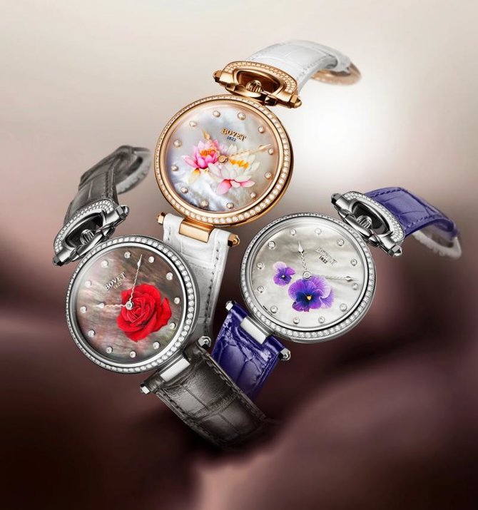 Bovet HMS060-SD12-LT05 Rose Chateau De Motiers Red Gold - фото 2