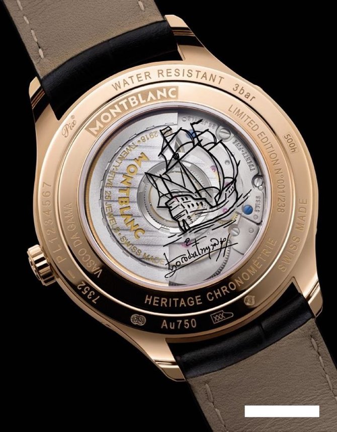 Montblanc 112537 Star Meisterstuck Heritage Heritage Chronometrie Quantieme Annual Calendar Vasco da Gama  - фото 3