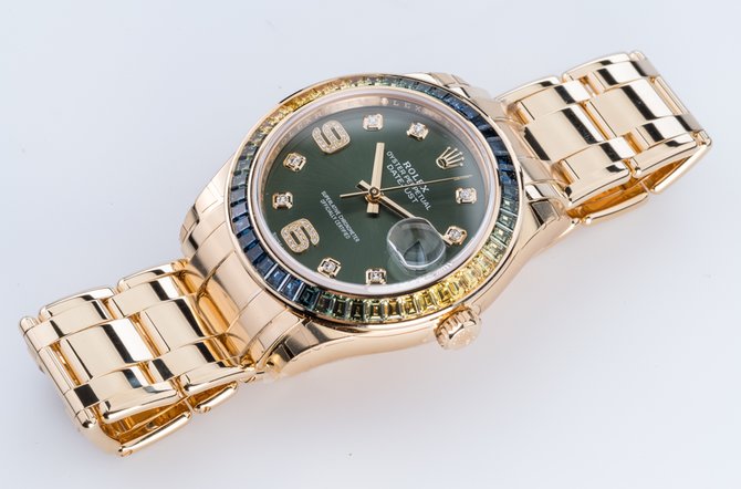 Rolex 86348SABLV Datejust Ladies Pearlmaster 39 mm  - фото 10