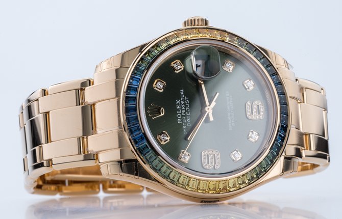 Rolex 86348SABLV Datejust Ladies Pearlmaster 39 mm  - фото 12