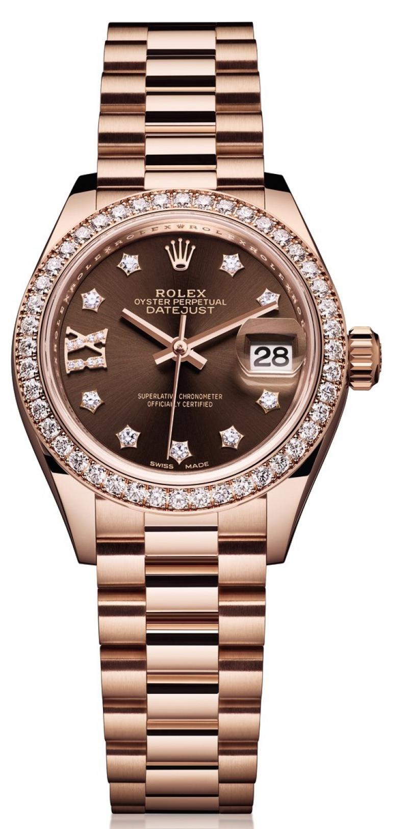 279135RBR Rolex 28 mm Datejust Ladies
