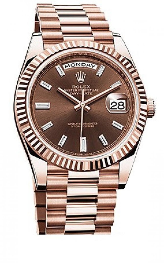 Rolex 228235 brown Day-Date 40 mm