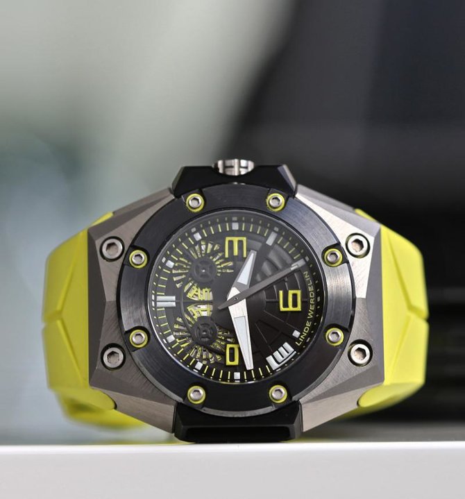 Linde Werdelin Titanium Yellow Oktopus Waterproof - фото 2