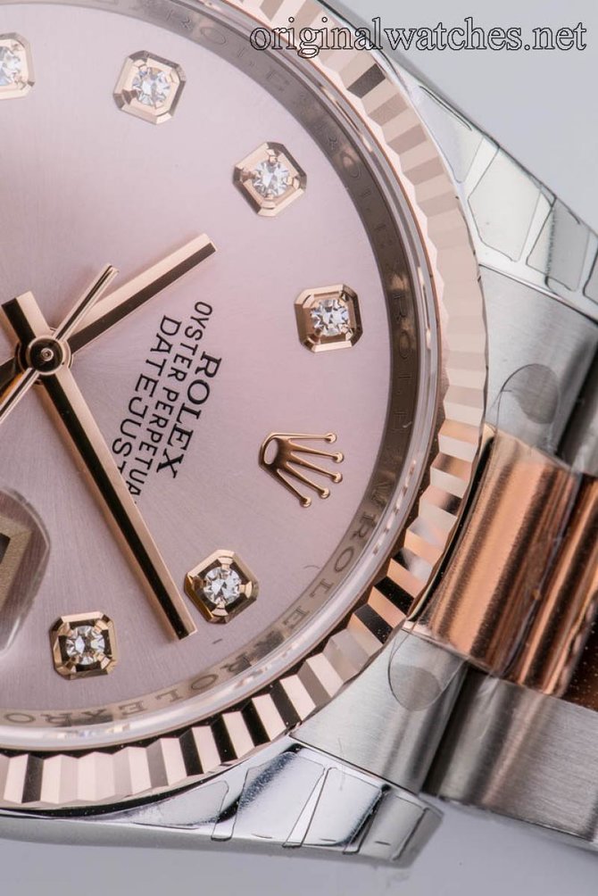 Rolex 116231 pddo Datejust Steel and Pink Gold Fluted Bezel - фото 12
