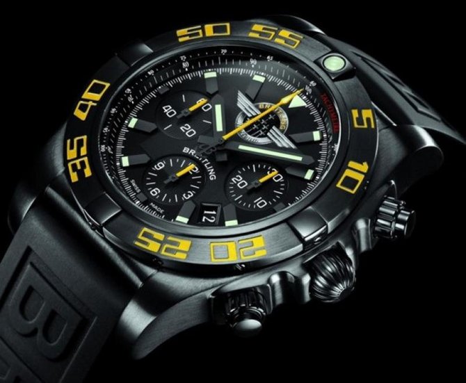 Breitling Blacksteel Jet Team American Tour Chronomat Steel PVD - фото 2