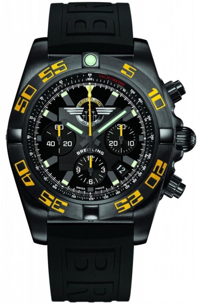 Breitling Blacksteel Jet Team American Tour Chronomat Steel PVD - фото 1