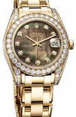 Rolex Datejust Ladies Pearlmaster 34 mm YG Black MOP Diamonds Сhronometer