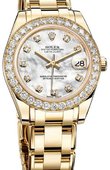 Rolex Часы Rolex Datejust Ladies Pearlmaster 34 mm YG MOP Diamonds Сhronometer