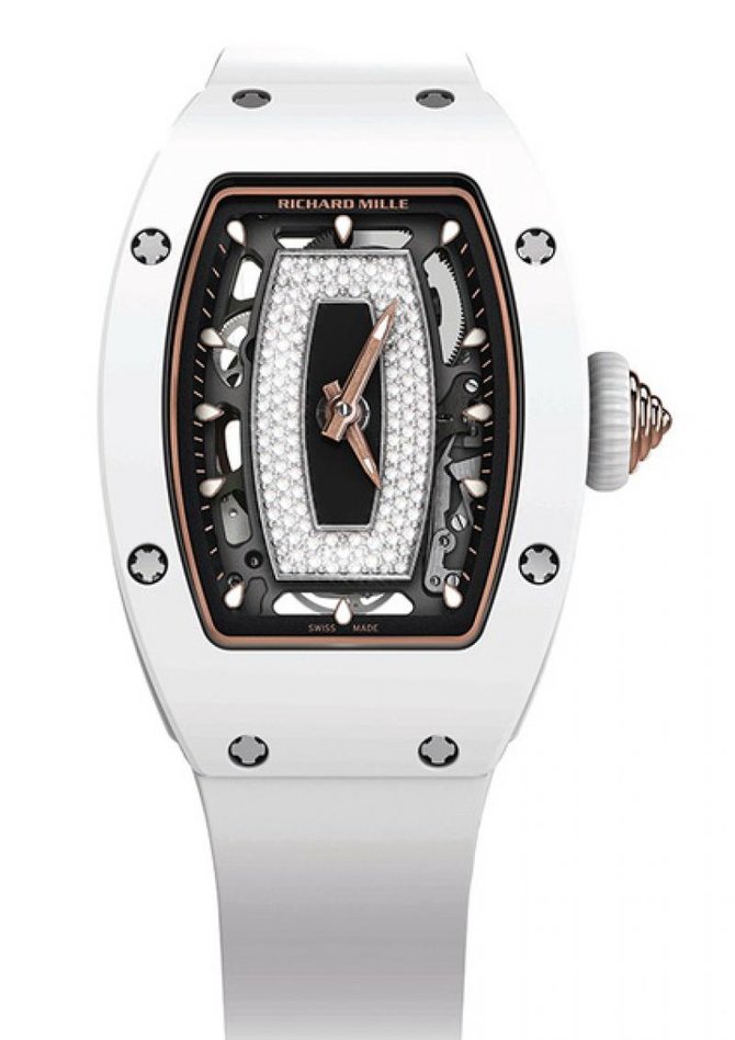 Richard Mille RM 07-01 Atz White Ceramic Skeletonised Ladies' Automatic RM Ceramic Gold - фото 1