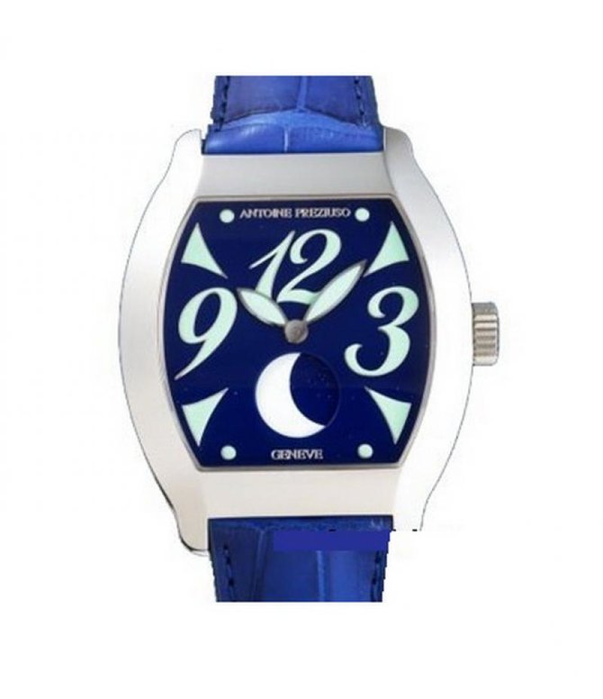 Antoine Preziuso SS Blue&White Croco Collections Steel