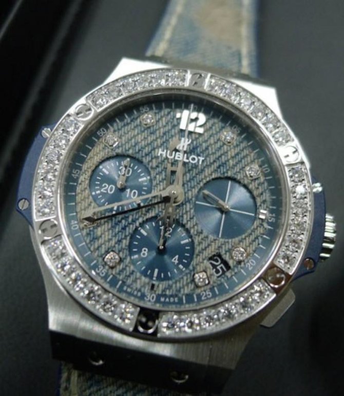 Hublot 341.SL.2770.NR.1204.JEANS Big Bang 44mm Jeans Steel Diamonds - фото 2