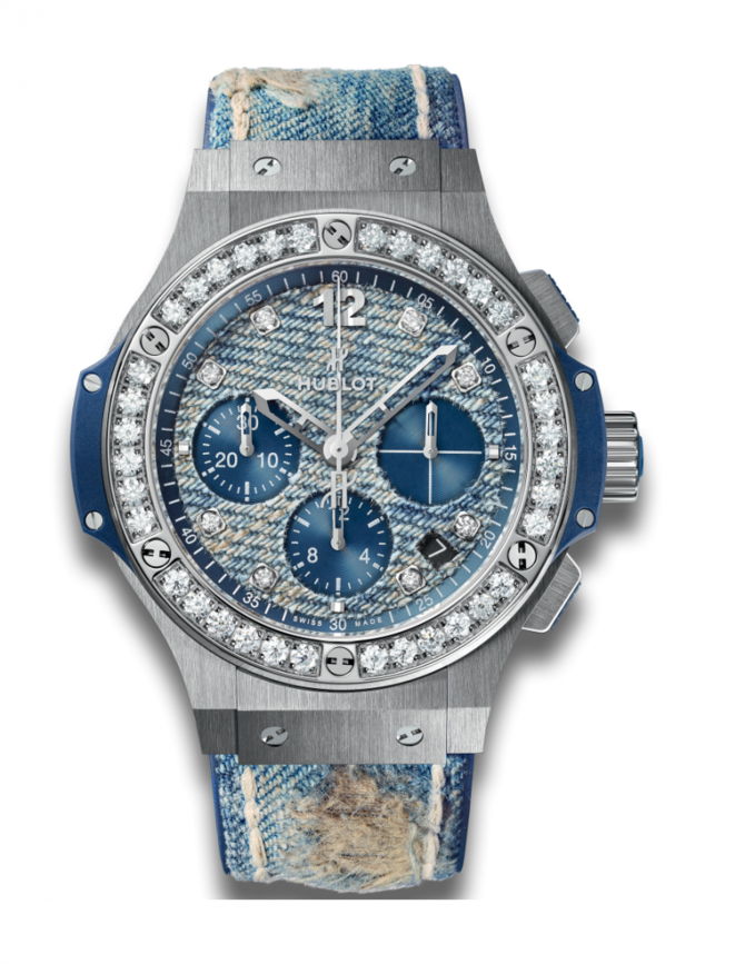 Hublot 341.SL.2770.NR.1204.JEANS Big Bang 44mm Jeans Steel Diamonds - фото 1