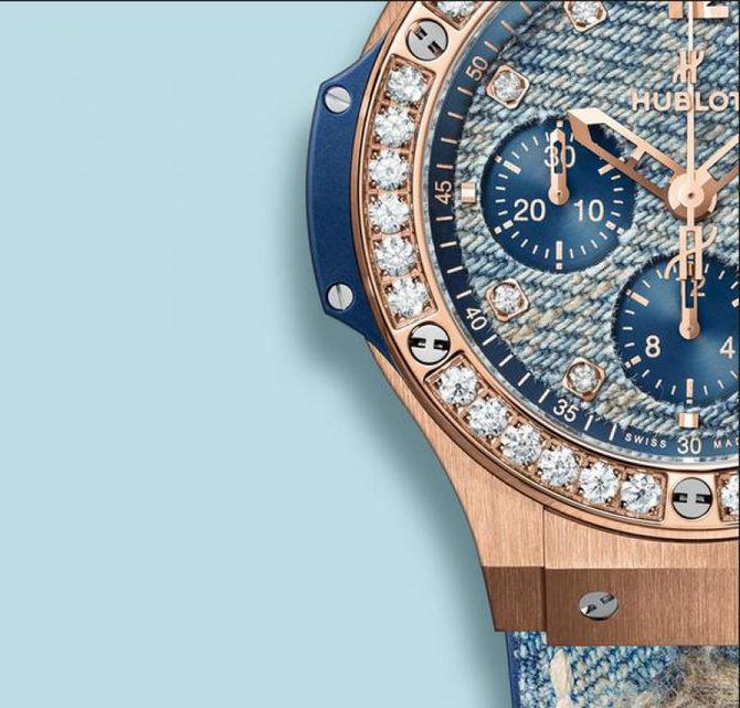 Hublot 341.PL.2780.NR.1204.JEANS Big Bang 44mm Jeans Gold Diamonds - фото 2