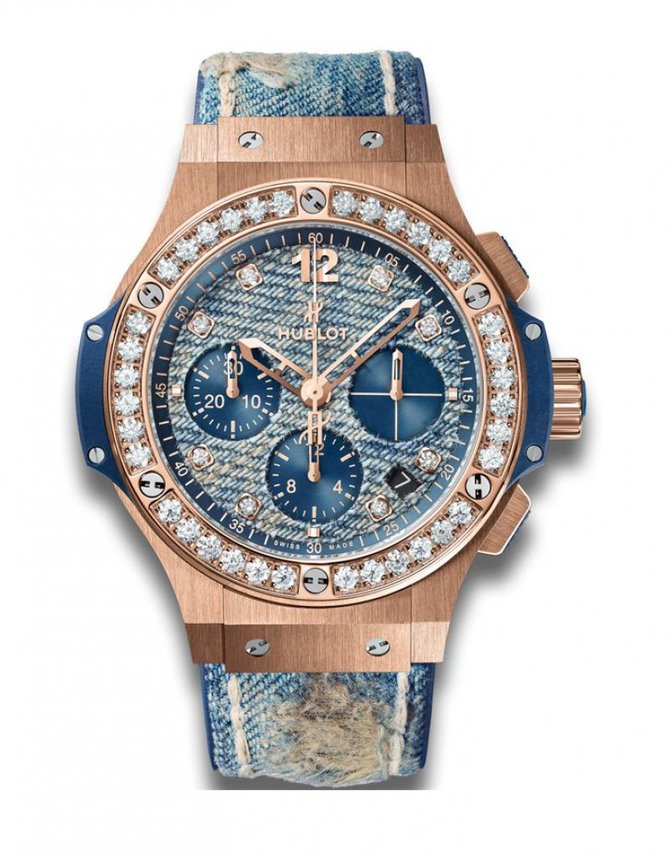 Hublot 341.PL.2780.NR.1204.JEANS Big Bang 44mm Jeans Gold Diamonds - фото 1