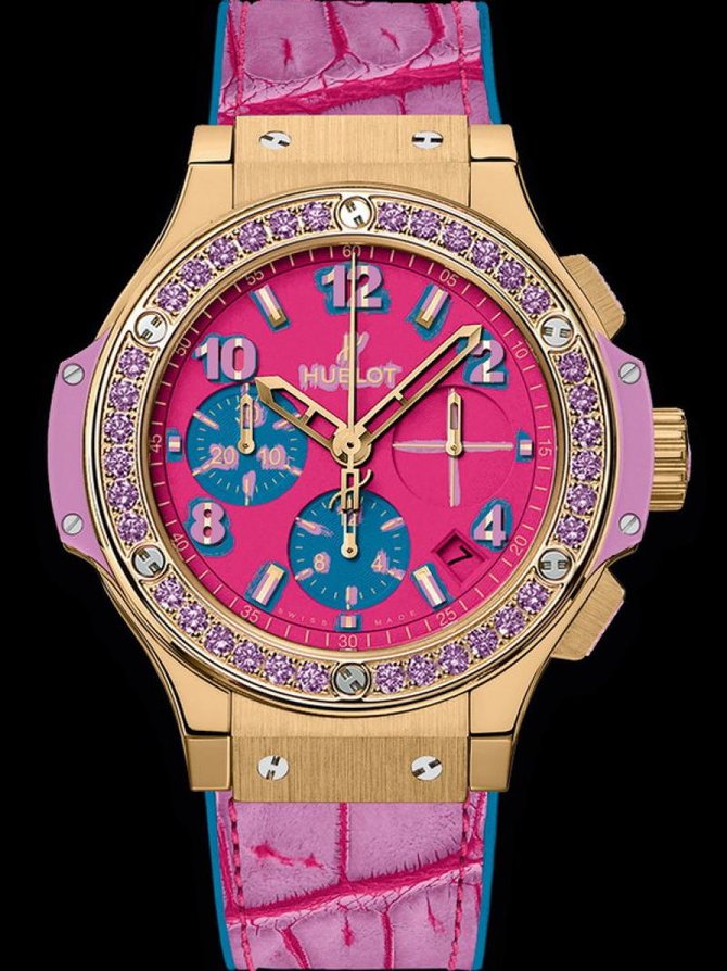Hublot 341.VV.7389.LR.1205.POP15 Big Bang 41mm Ladies Pop Art Yellow Gold Purple - фото 2