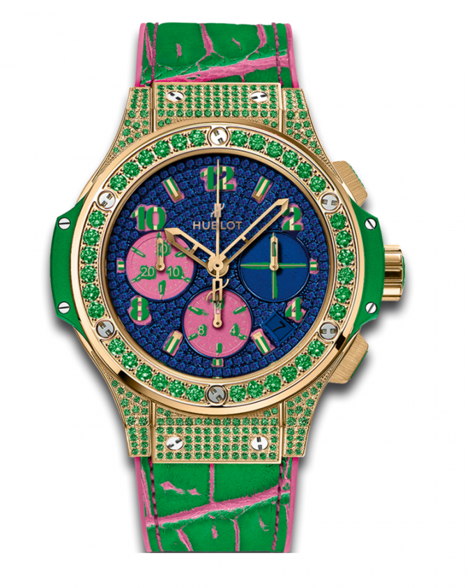 Hublot 341.VG.9089.LR.1622.POP15 Big Bang 41mm Ladies Pop Art Yellow Gold Apple Jewellery  - фото 1