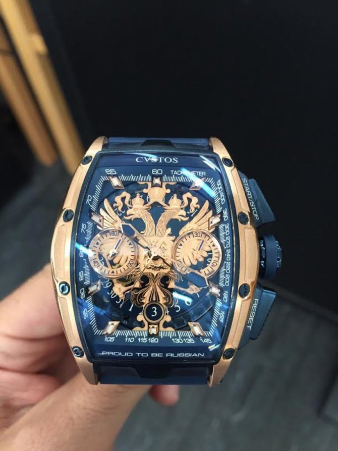 Cvstos Eagle Chrono Depardieu LE Blue Challenge Proud to be Russian - фото 2