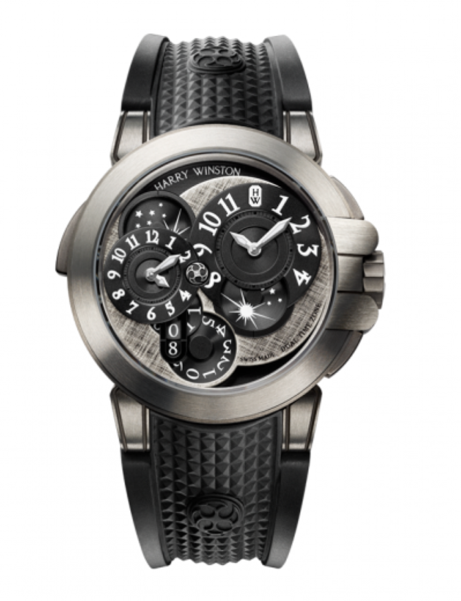 Harry Winston OCEATZ44ZZ008 Ocean Dual Time™ Monochrome