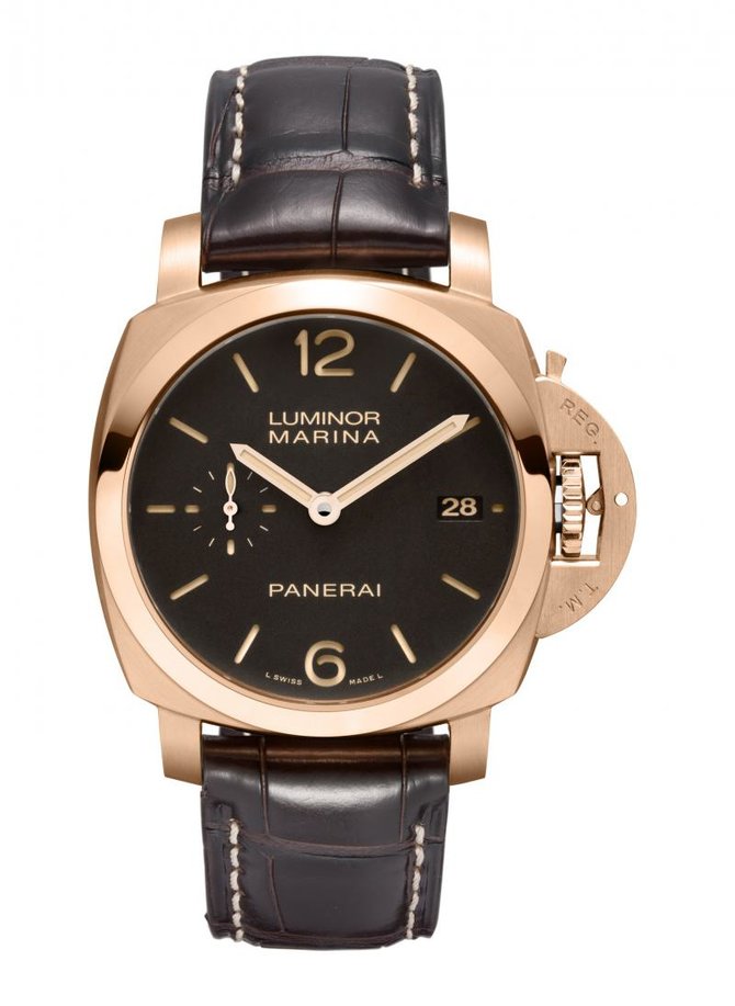 Officine Panerai PAM00393 Luminor Marina 1950 3 Days Automatic Titanio Oro Rosso - фото 1