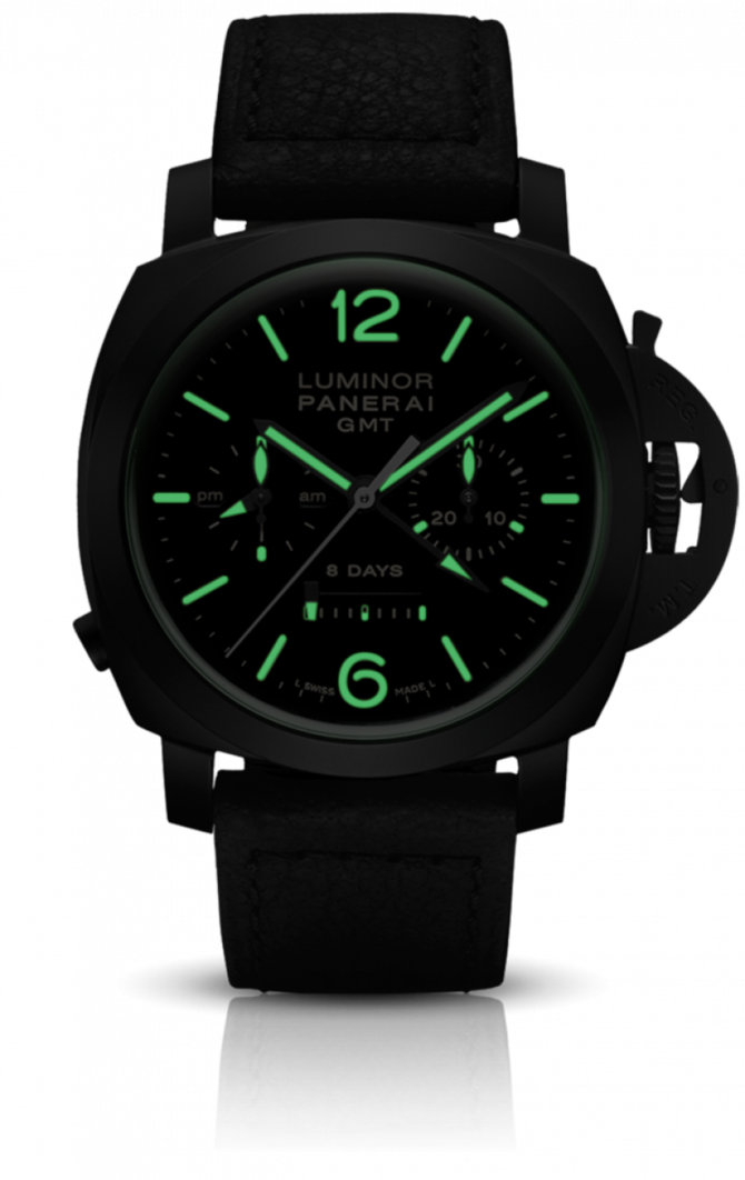 Officine Panerai PAM00317 Luminor 1950 Chrono Monopulsante 8 Days GMT Ceramica - фото 2