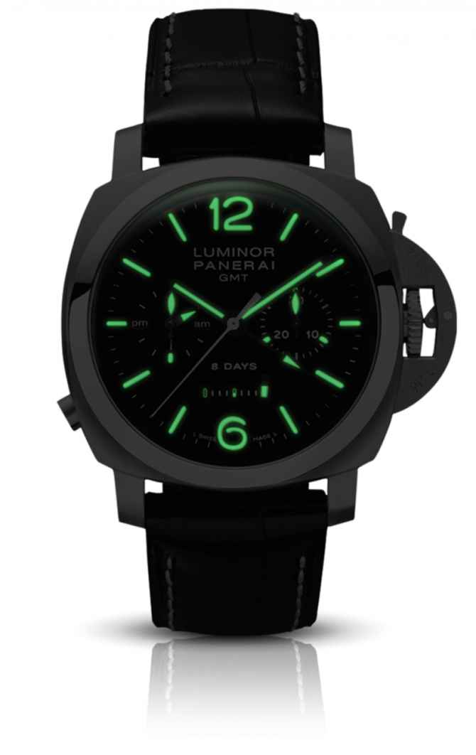 Officine Panerai PAM00275 Luminor 1950 Chrono Monopulsante 8 Days GMT Acciaio - фото 2