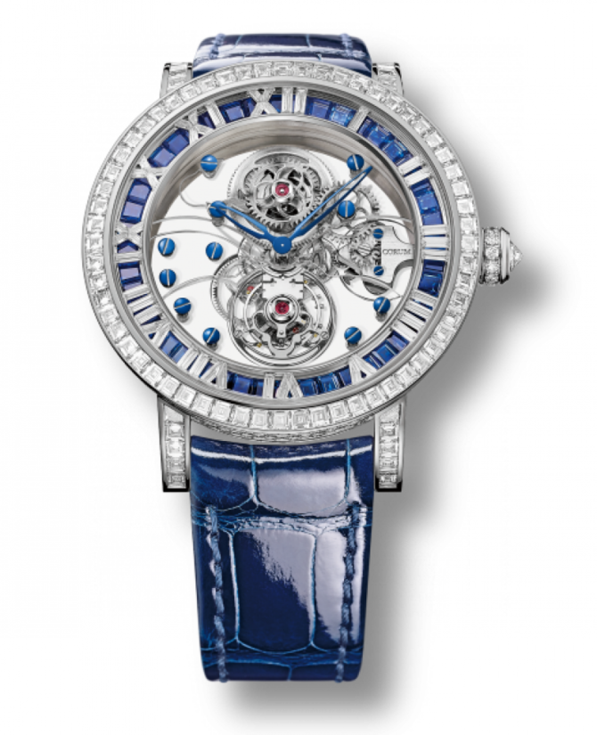 Corum 372.303.69/0F03 0000 Heritage Baguette Sapphires And Diamonds