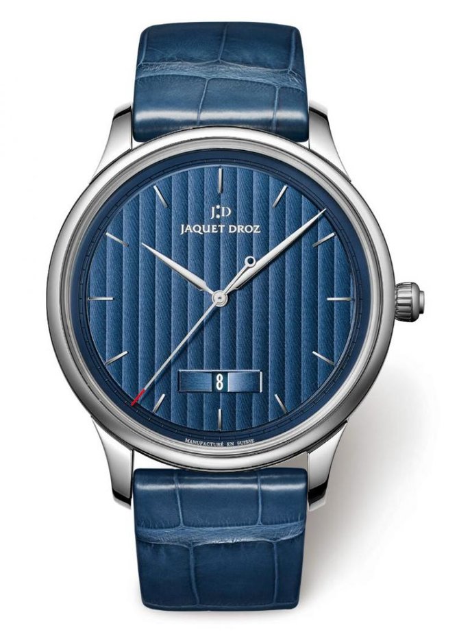 Jaquet Droz J017510240 Silver Black Complications La-Chaux-De-Fonds Grande Heure Minute Quantiéme - фото 2