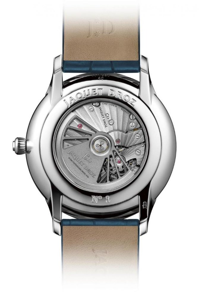 Jaquet Droz J017510240 Silver Black Complications La-Chaux-De-Fonds Grande Heure Minute Quantiéme - фото 3