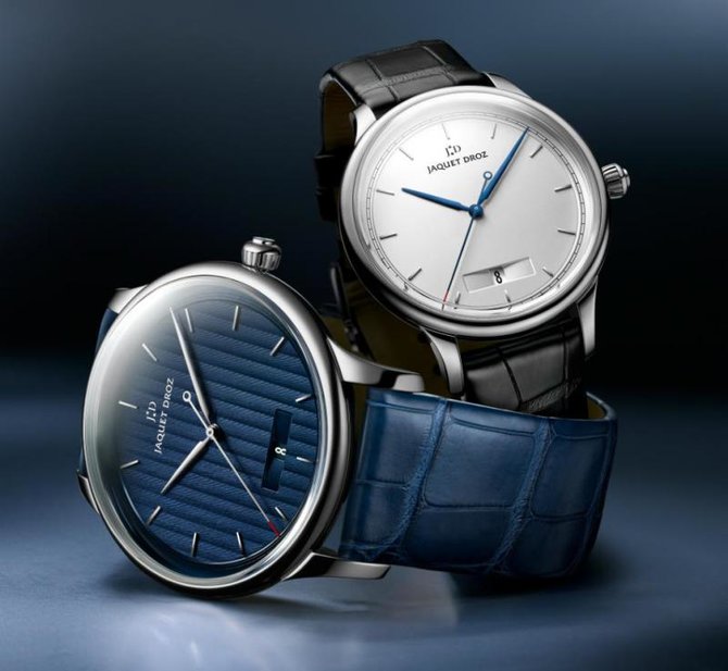 Jaquet Droz J017510240 Silver Black Complications La-Chaux-De-Fonds Grande Heure Minute Quantiéme - фото 4