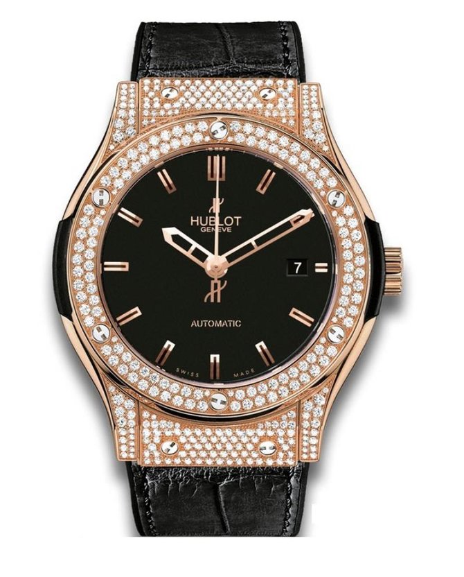 Hublot 511.OX.1180.LR.1704 Classic Fusion King Gold Pave